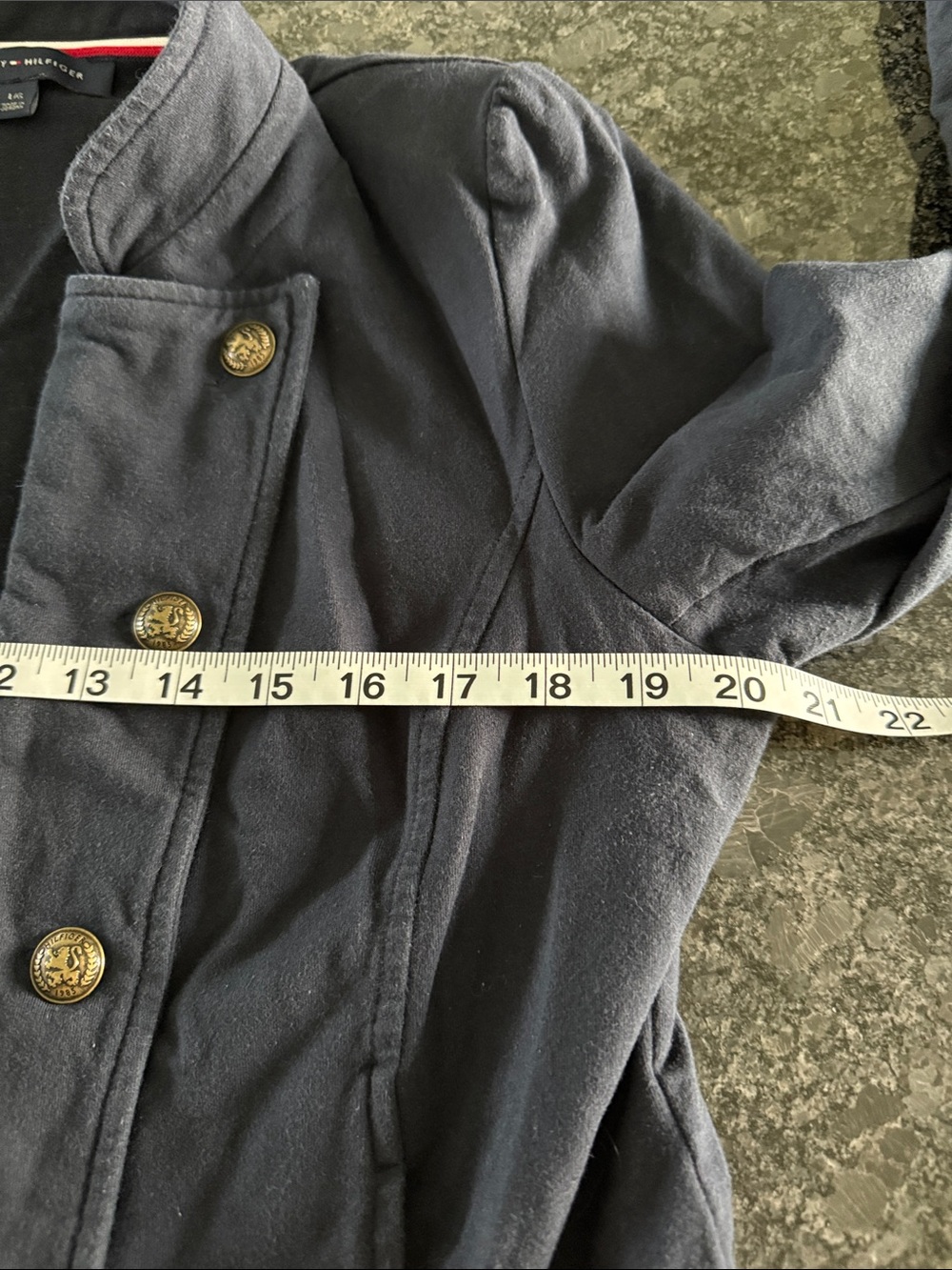 Tommy Hilfiger Women’s Navy Military-Inspired Jacket – L - Picture 8 of 10